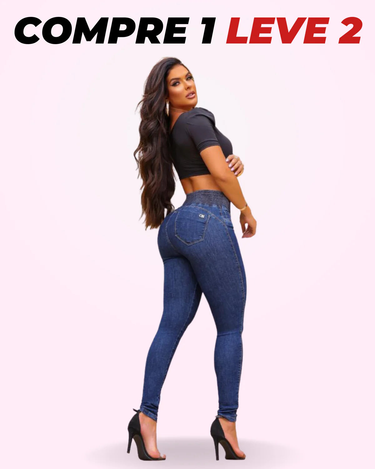 Calça Modeladora Lipo Jeans - Pague 1 Leve 2 com FRETE GRÁTIS