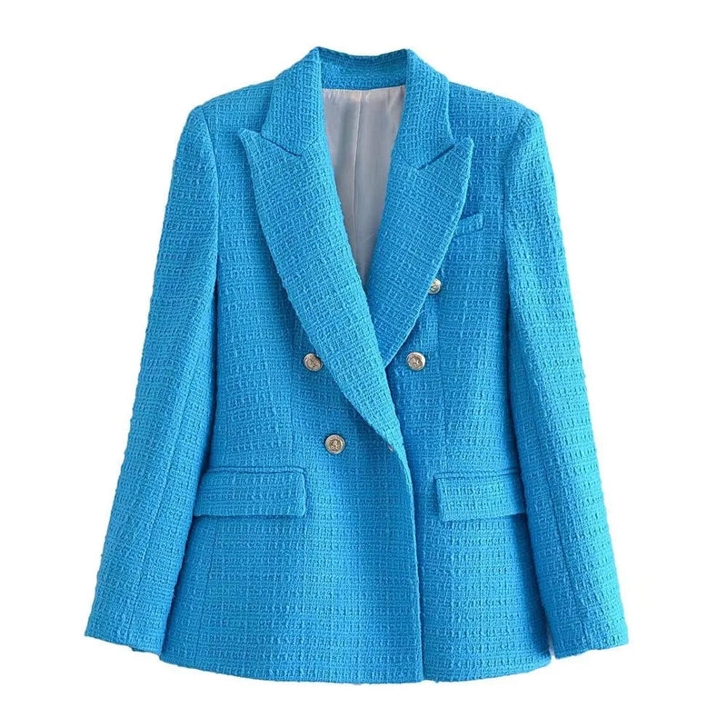 Blazer Turquesa Luxuoso