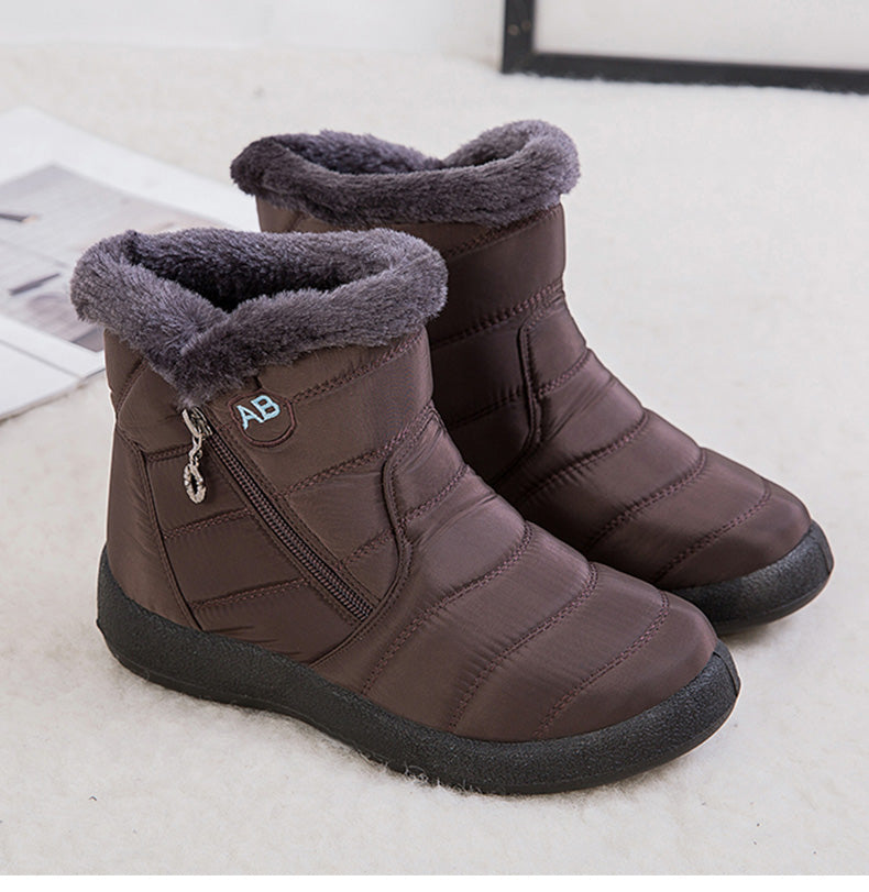 Bota de Inverno Aveludada Impermeável - SnowFashion