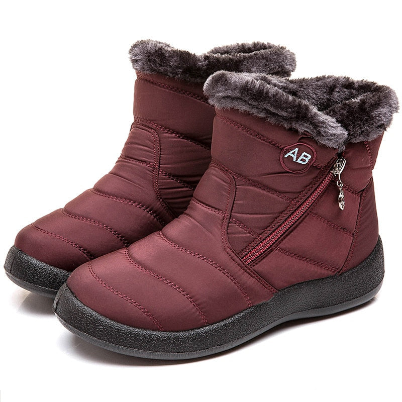 Bota de Inverno Aveludada Impermeável - SnowFashion