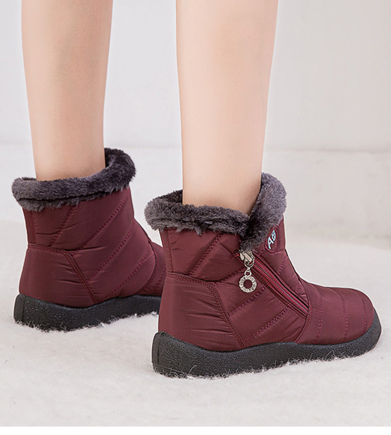 Bota de Inverno Aveludada Impermeável - SnowFashion