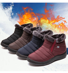 Bota de Inverno Aveludada Impermeável - SnowFashion